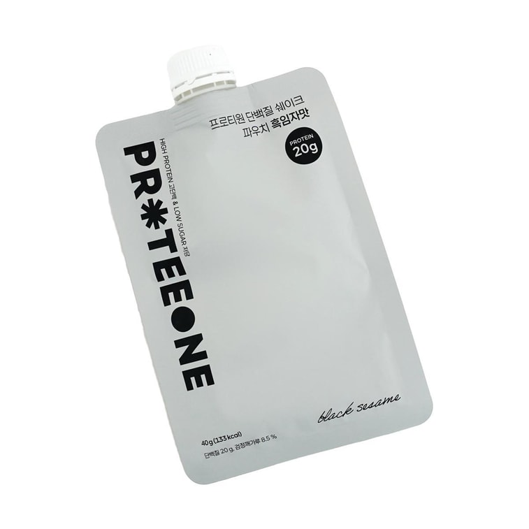 韓國PROTEEONE 蛋白質奶昔 蛋白質代餐粉 40g #黑芝麻味 健身高蛋白 營養補充 飽腹感強 便捷攜帶裝【Oliveyoung爆款】【每包含20g蛋白質】 9