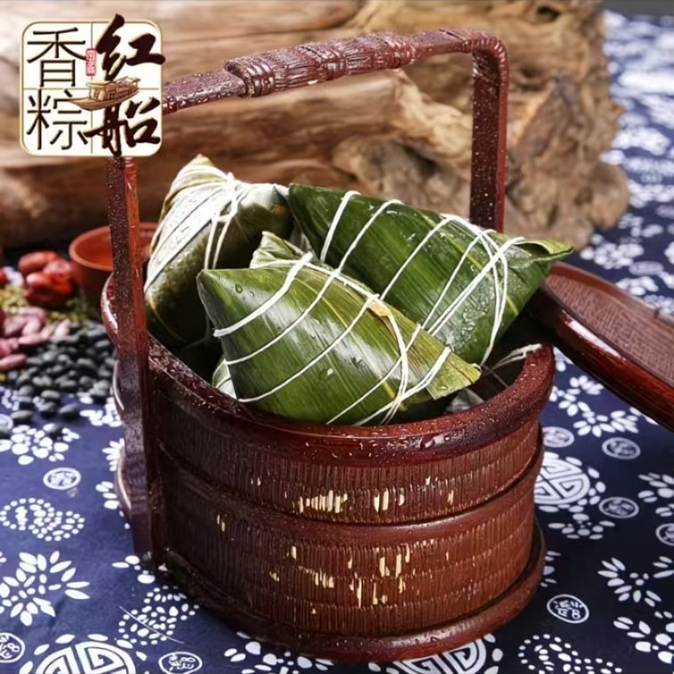 紅船 嘉興粽子 金絲蜜棗粽子 香甜軟糯 真空鎖鮮 端午節粽子160g*1包 1