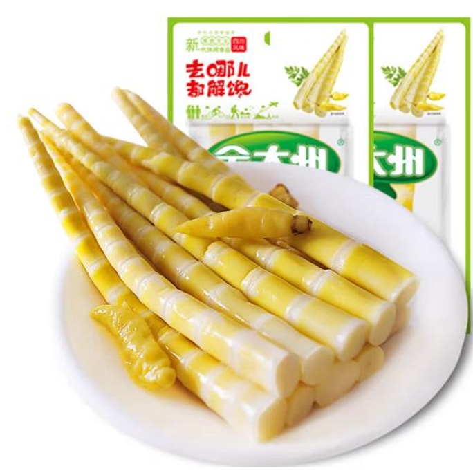 JINDAZHOU Mountain Pepper And Bamboo Shoot Tips Crispy And Refreshing Snack 88g 1Bag