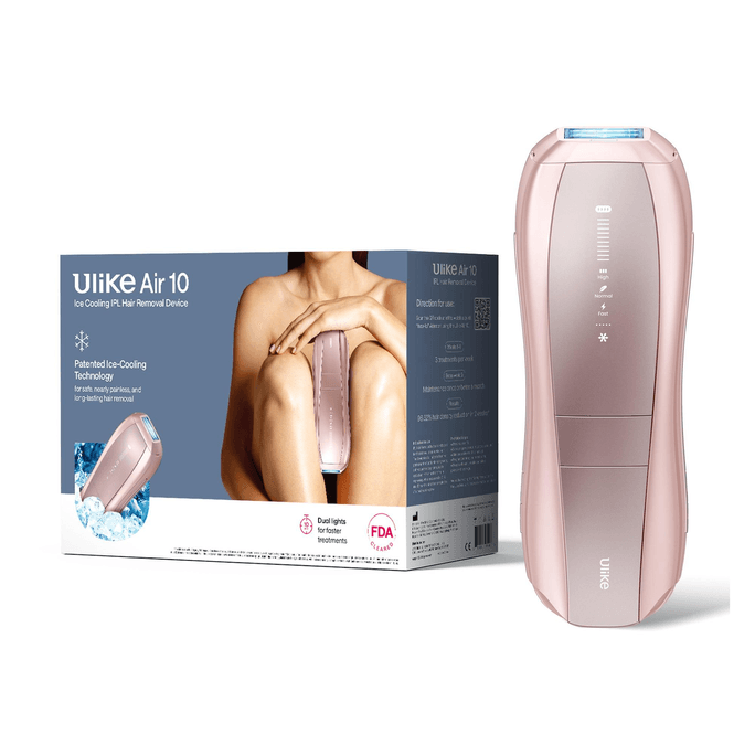 ULIKE 蓝宝石冰点脱毛仪65°F双灯 皮肤感应和 SHR模式男女皆宜全身可用 全球脱毛仪销售第一  Air 10 糖粉色