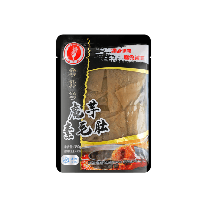 独叶花 魔芋素毛肚 火锅速食涮菜凉拌 黑袋装 350g