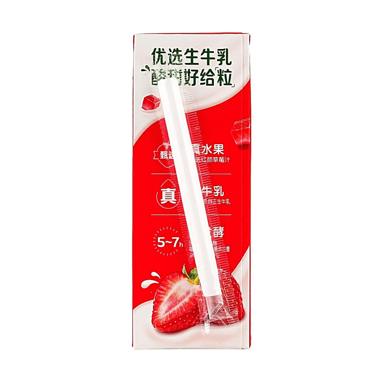 伊利 果粒酸奶 优酸乳 草莓味 245g 6