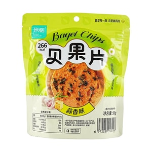 米惦 贝果片 蒜香味 50g【酥酥treetree】【低卡小零食】