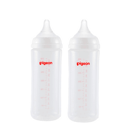 PP Nursing Bottle Wide Neck | Easy To Clean |11.2 Oz (Pack Of 2) Includes 2 L Nipples (6m+)