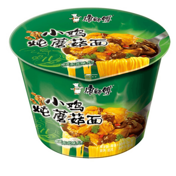 [中國直郵]康師傅 Master Kong 泡麵 小雞燉蘑菇口味湯麵 101g*1桶