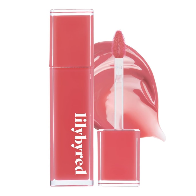Bloody Liar Coating Tint Glossy Lip Stain Vivid & Juicy Color  Moisturizing Long-Lasting 4g 02.Sentimental Lychee
