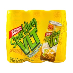 【汽水柠檬茶】香港Vita维他 气泡柠檬茶 310ml*6瓶