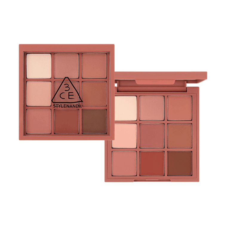 韩国3CE MOOD RECIPE 9色多功能眼影盘 #DRY BOUQUET干枯玫瑰盘 浪姐同款  3