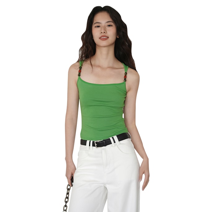 New Bead Eye-Catching Slimming Hot Girl Suspender Yingshi Green L