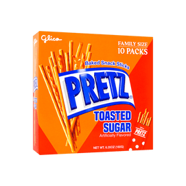 Pretz Toasted Sugar Flavor 10packs Party Size 180g
