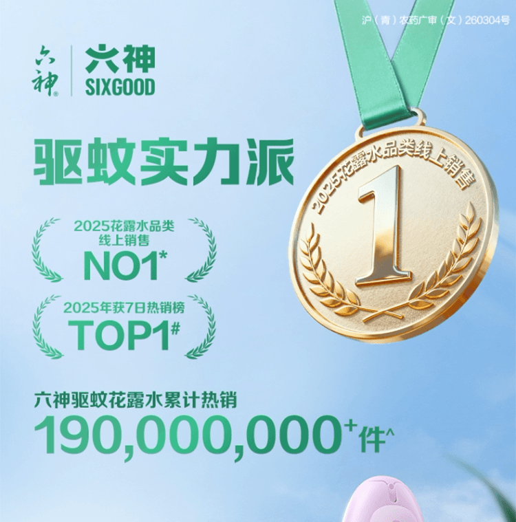 【中国直邮】 六神 驱蚊蛋 驱蚊液 防蚊喷雾 花露水 户外 冰凉 便携 蚊不叮 露营 骑行 持久 小巧-青柚 1个