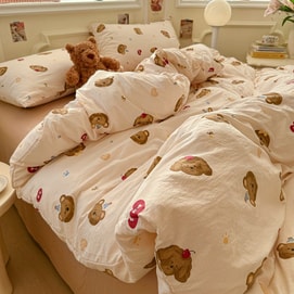 Cherry Bear Bedding Set Double/Queen Size