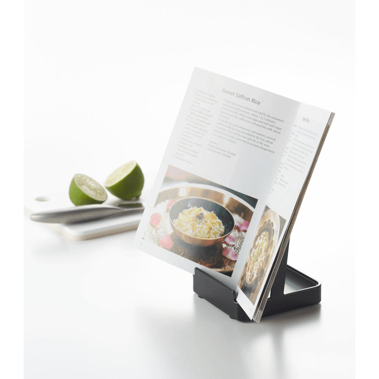 야마자키 홈 냄비 뚜껑 및 국자꽂이 (일본) - 스테인리스 스틸, 블랙 (1개) 3