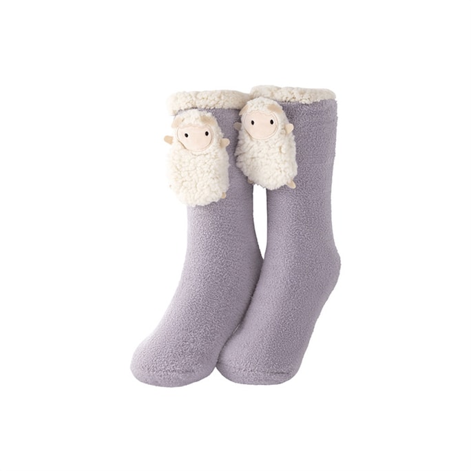 Rechargeable Heated Heated Socks Foot Warmer Girls Charge Leg Warmers Lamb Phantom Purple