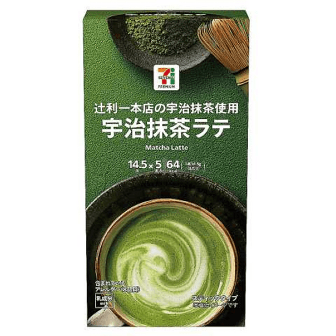 JAPAN  SEVEN-ELEVEN Uji Matcha Powder Latte Brew 5pcs