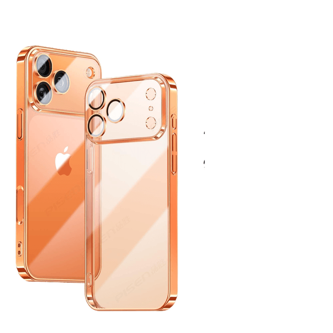 Pinsheng Transparent Slim Case For Iphone17promax Orange 1pcs