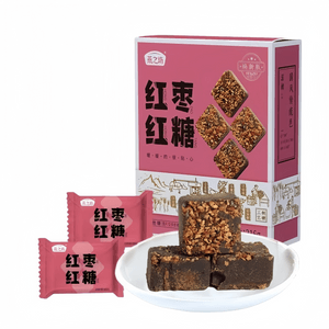 【】Pure Handmade Brown Sugar Red Date Sugar Block Individually Packaged 216g*1 Box