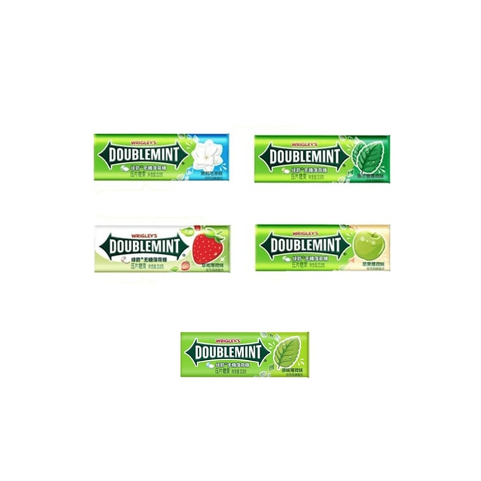 Sugar-free mint Jasmine Tea + spearmint + Strawberry + Apple + Original 5 flavors mixed in 24g*5 bottles