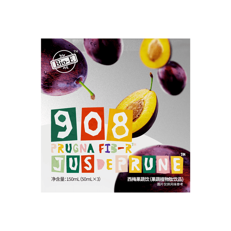 澳洲BIO-E 908西梅果蔬飲 蔬果酵素益生菌酵素飲料 50ml*3瓶*3組 排毒養顏【關曉彤同款】【囤貨3套裝】 4