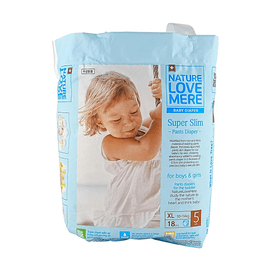 Super Slim Pants Diaper, XL Size 22-30.8lb, 18 Pcs, Ultra-Thin Breathable Instant Absorption【Lightweight Comfort】