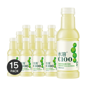 农夫山泉 水溶C100 青皮桔味 复合果汁饮料 445ml*15【15瓶装】