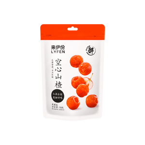 来伊份 空心山楂 去核开胃山楂果干蜜饯 108g