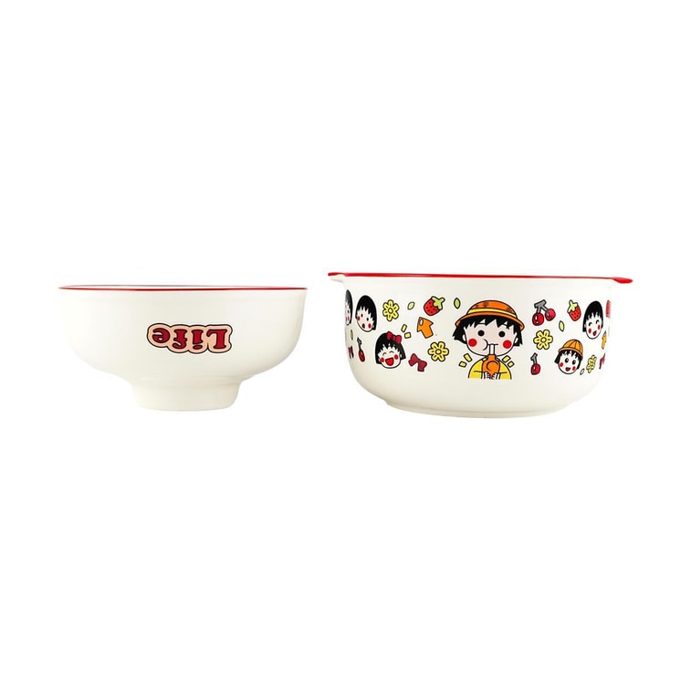 Ramen Bowl, Chibi Maruko-chan, Two sets bowl:, 25.4 fl oz + 16.9 fl oz 5