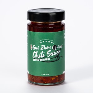 皮嬢 貴州風味辣椒醬 經典蒜蓉剁辣椒口味 218g 瓶裝 下飯神器