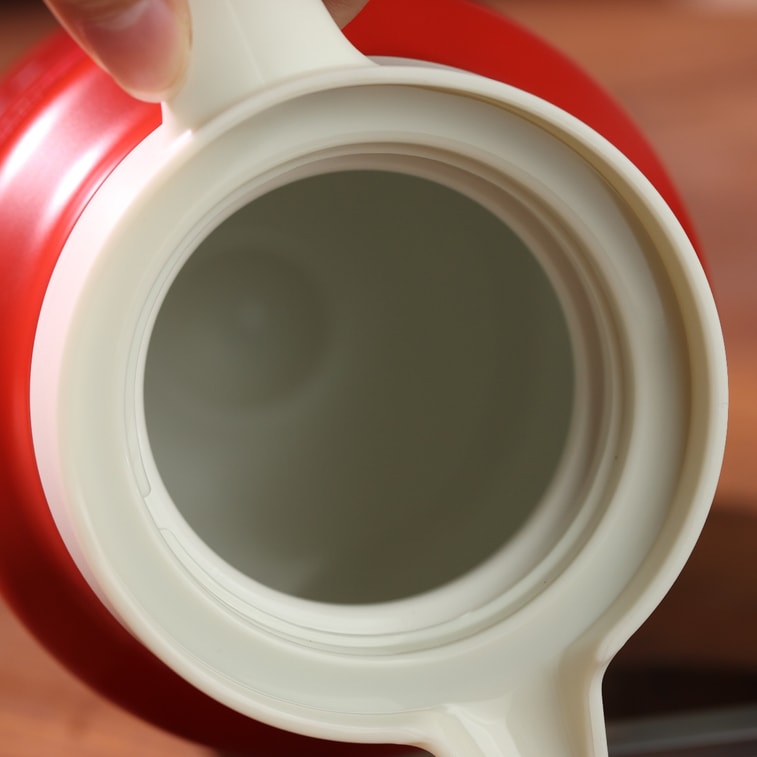 주니어 시스터즈 티 리뷰: 【미국 재고 보유, 즉시 배송】여의홍색 찻주전자, 세라믹 코팅, 금속이나 플라스틱 냄새 없음, 가볍고 휴대가 간편함, 오래가는 보온성, 건강한 생활을 위한 온도 유지, 비즈니스, 사무실 및 선물용으로 적합, 900ml 5