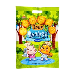 台湾巧益 动物饼 儿童零食小饼干 牛奶风味 200g【超可爱小动物造型】