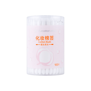 全棉时代 纯棉双头棉棒美容棉签 7.95cm 100支/筒