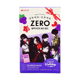 무설탕 젤리 구미 캔디, 블랙커런트 베리 맛, 168g [ENHYPEN 한정판, 랜덤 스티커 포함]