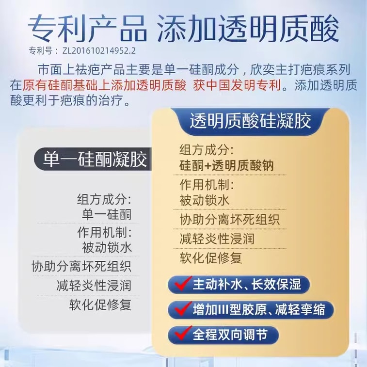 【中国直送】バイユーメディカル ヒアルロン酸シリコンゲル 帝王切開傷跡除去クリーム 増殖傷跡修復 10g/個 4