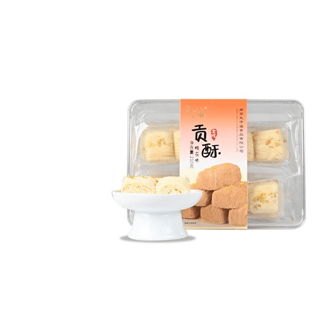 【中国直邮】南京特产夫子庙牌金陵贡酥桂花味210g*1袋