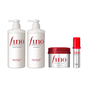 日本FINETODAY FINO芬浓洗发护发套装 洗发水护发素红宝瓶发膜小红帽发油 实现染烫自由 拯救干枯稻草【超值装】