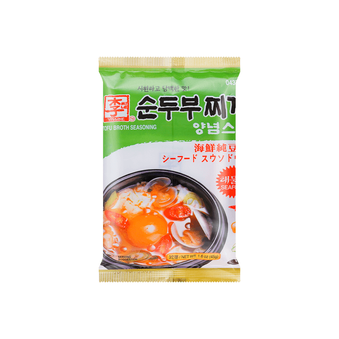 韩国Yissine 韩式豆腐汤佐料 海鲜味 45g