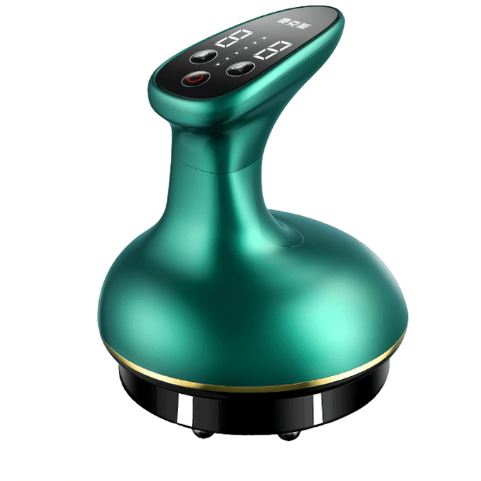 Multifunctional Negative Pressure Electric Gua Sha Device Fully Charged Emerald Green 1 Box