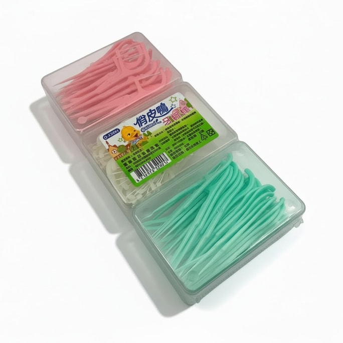 【台灣直郵】 貿暐 俏皮鴨 50支3入方盒牙線棒(Q-32001)