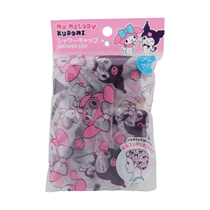 Bonnet de douche My Melody & Kuromi 1 pièce Couvre-cheveux élastique imperméable pour le bain