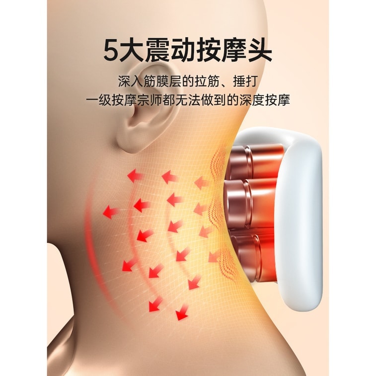 [중국 직송] Konka [새롭게 업그레이드] 자궁경부 마사지기 9D 물리 진동 마사지 펄스 테라피 목 및 어깨 마사지기(흰색)(1팩) 4