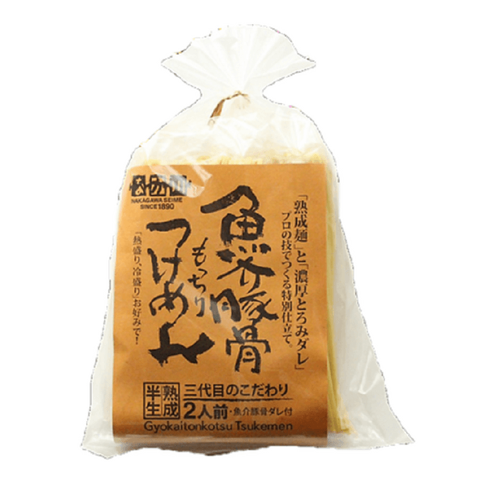 【日本直送品】日本中川製麺 フィッシュフィレ豚骨太麺 2食入