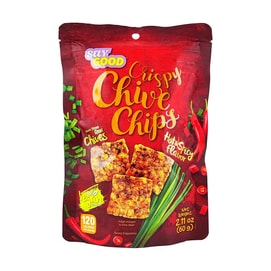 Crispy Chive Crackers Hot & Spicy 2.11oz【Vegan Snacks】