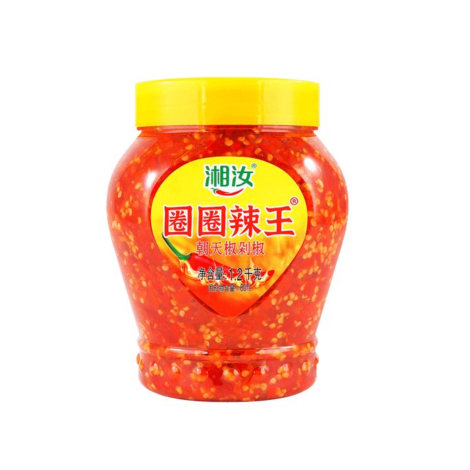 湘汝 圈圈辣王 朝天椒辣椒酱 炒菜拌面 1200g
