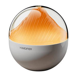 【中国空运直邮】 晶雅家 山水加湿器 usb静音卧室桌面空气家用小型雾化加湿器 橙色 一台装