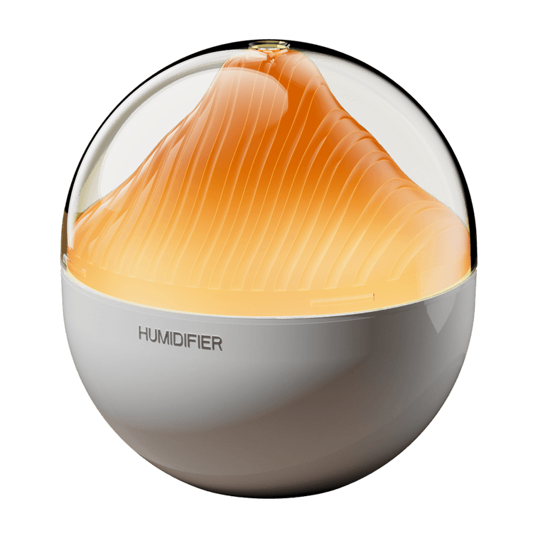 【中国空运直邮】 晶雅家 山水加湿器 usb静音卧室桌面空气家用小型雾化加湿器 橙色 一台装 3