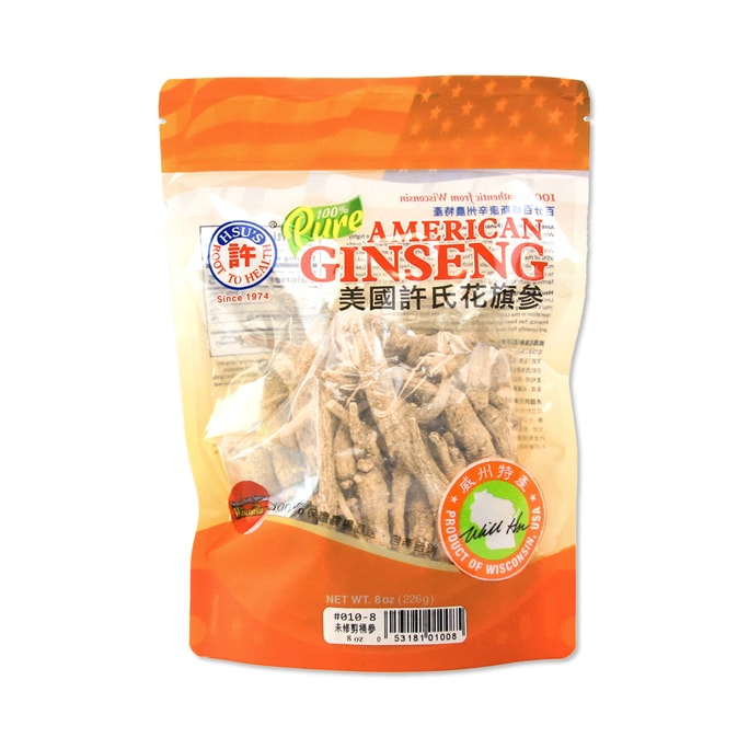 HSU'S Cultivated American Ginseng Ungraded Economy Bag 8oz
