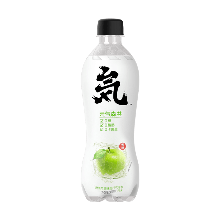 Genki Forest Sparkling Water Green Apple Flavor , 0 Calorie 0 White Sugar Water Drink, 16.23 fl oz 7