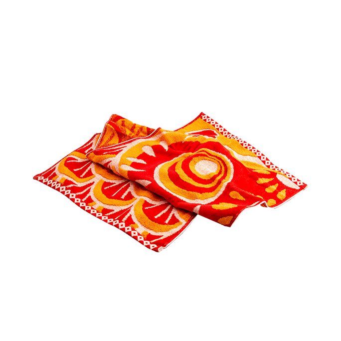 Koiya||可愛鯉魚旗柔軟印花吸水面巾套盒||紅色 1個