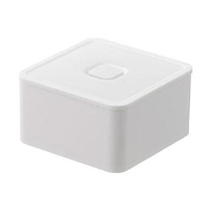 日本YAMAZAKI HOME 塔式密封方形便當盒 W8×D8×H3.5cm 250ml