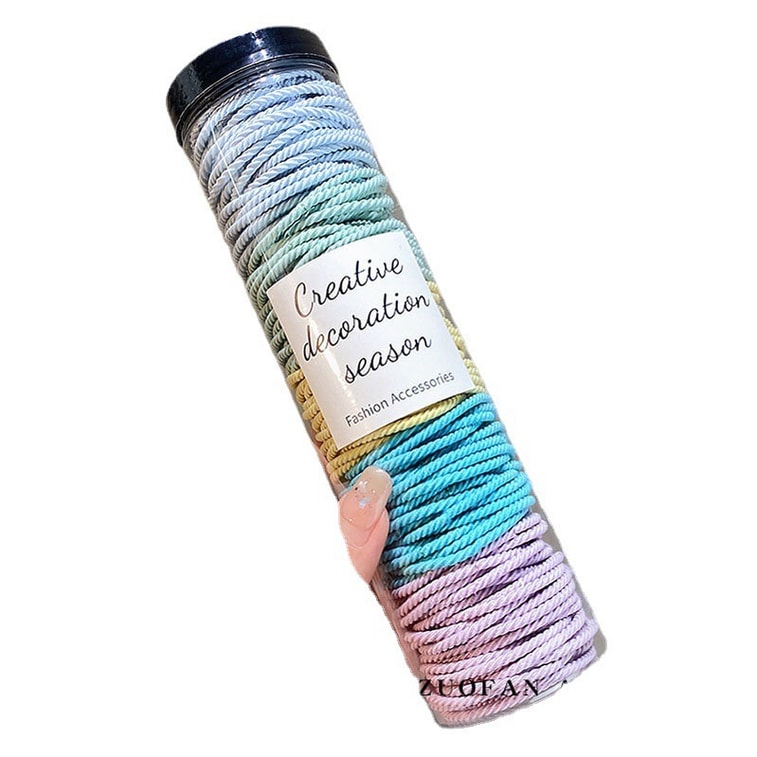 企鹅团团 韩系橡皮筋高弹力发圈 扎头发不勒头发绳 百搭发饰 不伤发发圈 高弹力头绳 发绳 不勒头皮的皮筋 扎马尾用什么皮筋不勒 宝宝头绳 100根 3